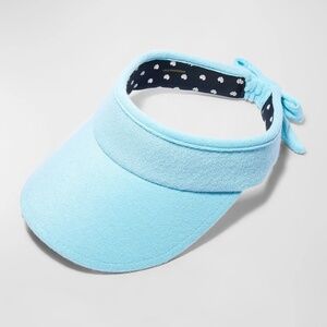 Lele Sadoughi Aqua Bow-Tie Visor, One Size